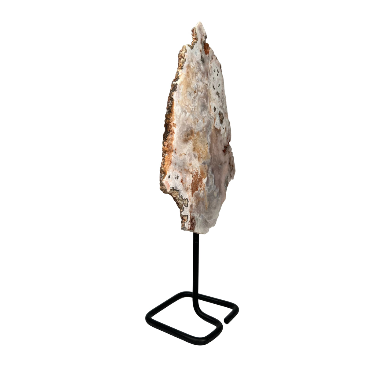 Pink Amethyst Slab On Stand