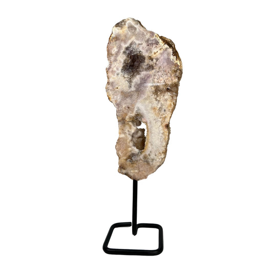 Pink Amethyst Slab On Stand
