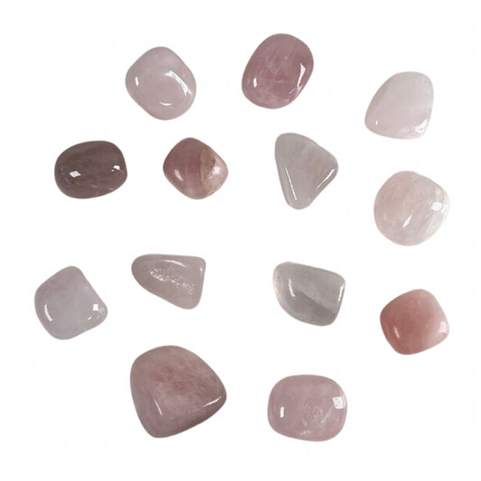 Rose quartz polished tumble