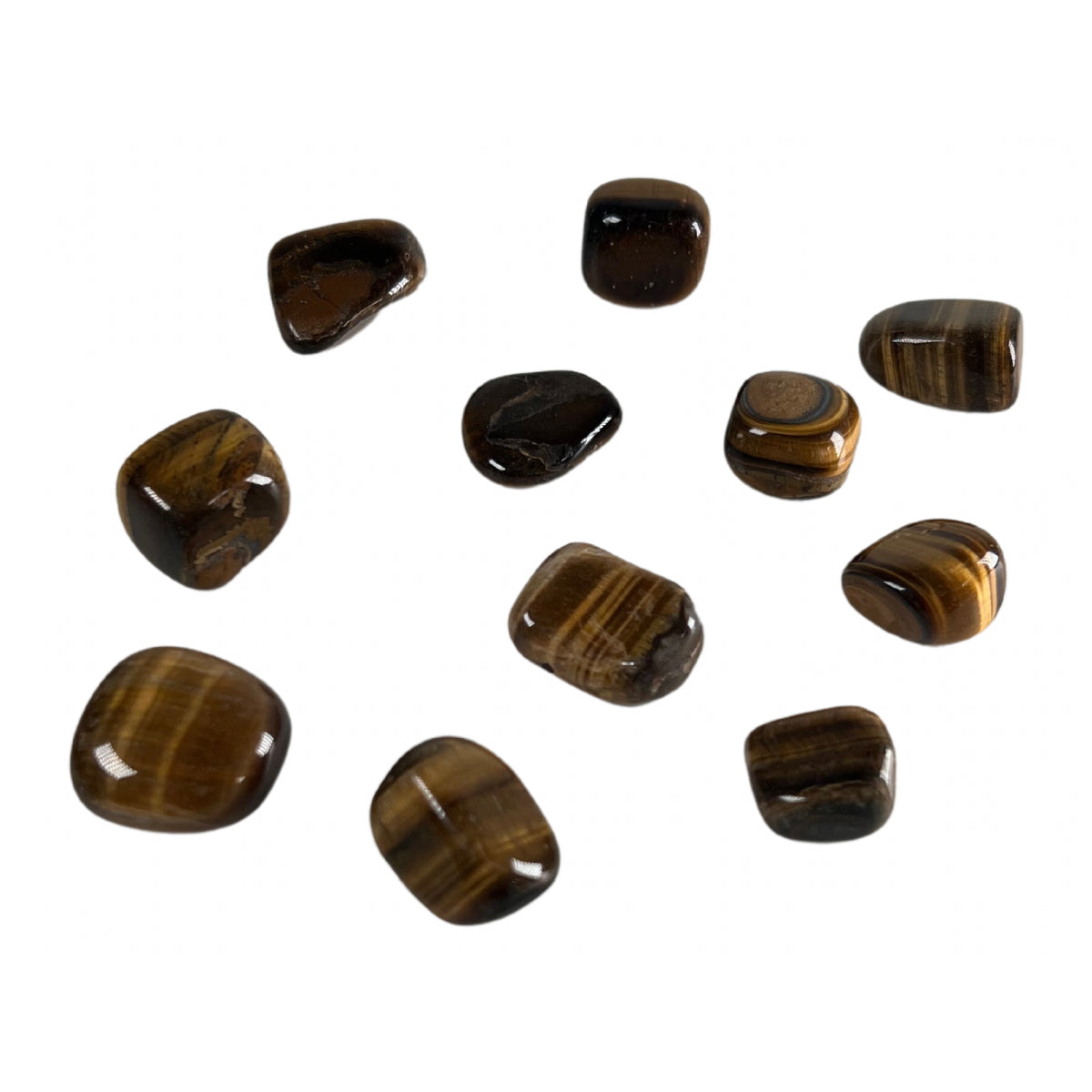 Tiger eye tumble - natural, South Africa, view 2 - The Crystal Showroom