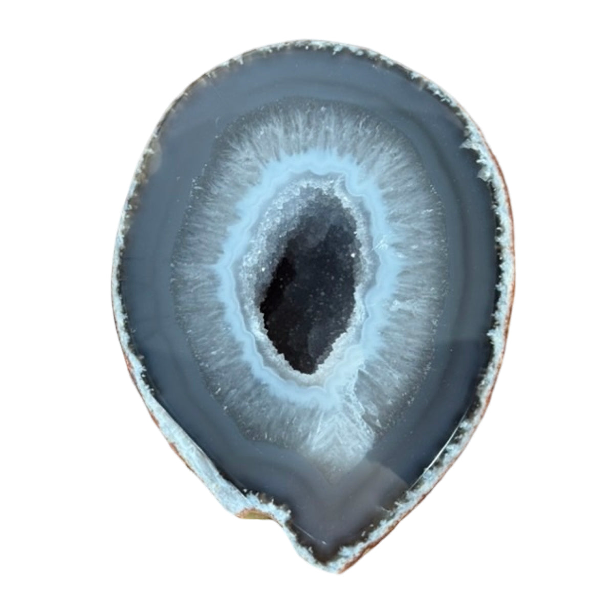 Agate geode (B) — natural, Brazil