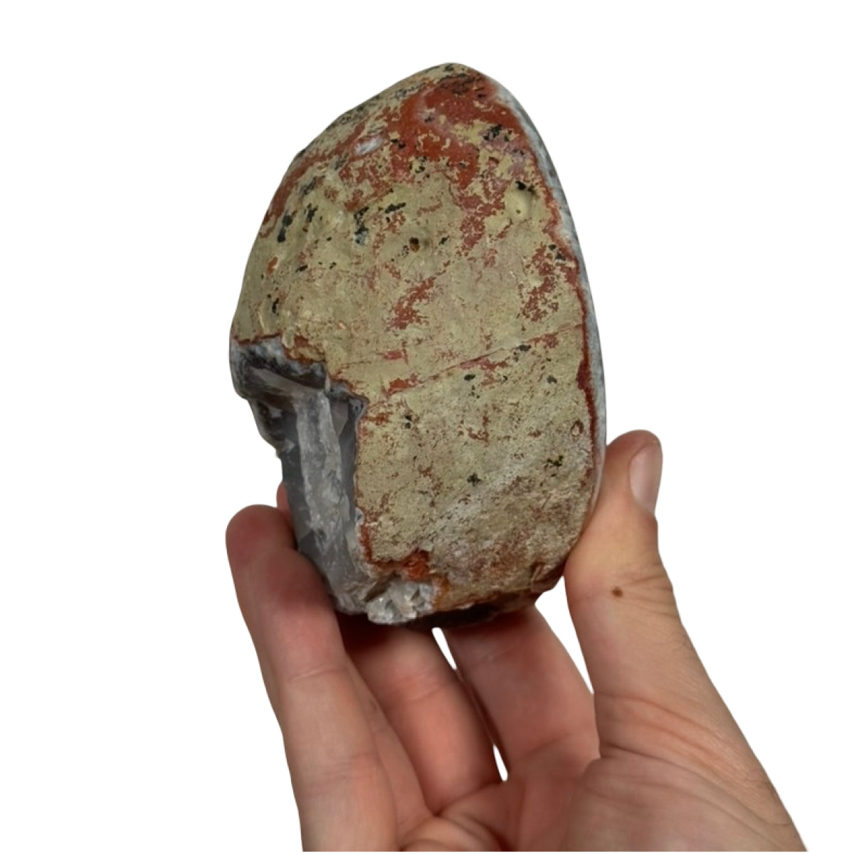 Agate geode (B) — natural, Brazil