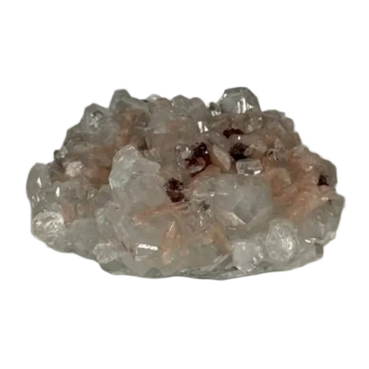 Apophyllite with stilbite and heulandite (C) — natural, India