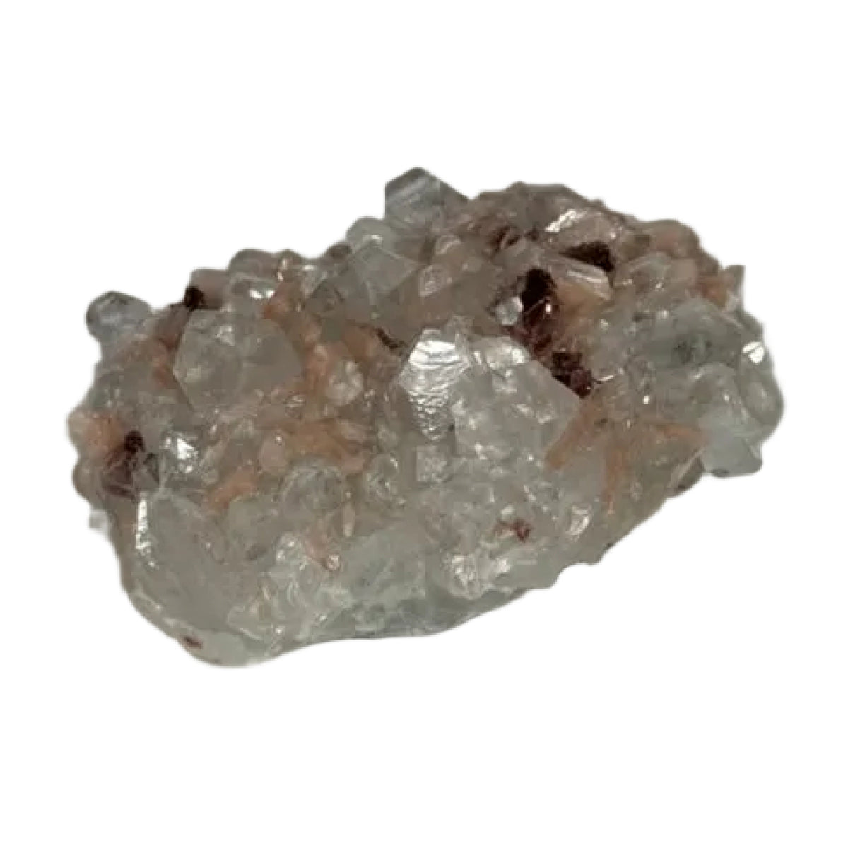 Apophyllite with stilbite and heulandite (C) — natural, India