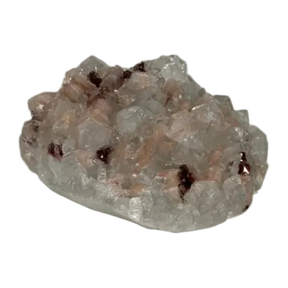 Apophyllite with stilbite and heulandite (C) — natural, India