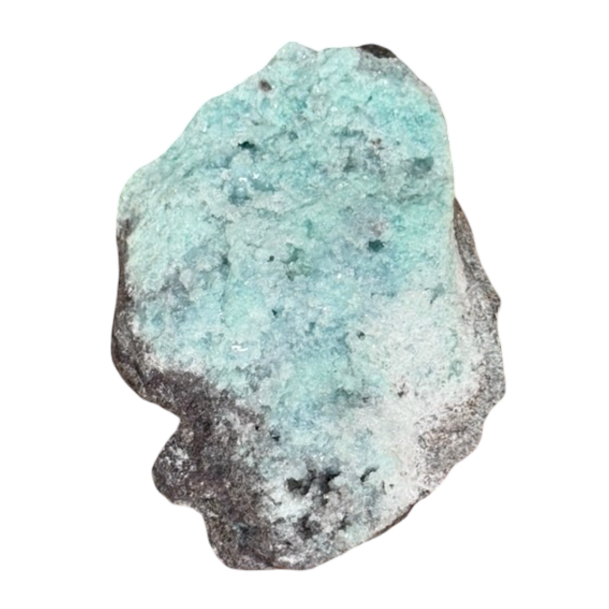 Calcite with copper minerals (B) — natural, Mexico