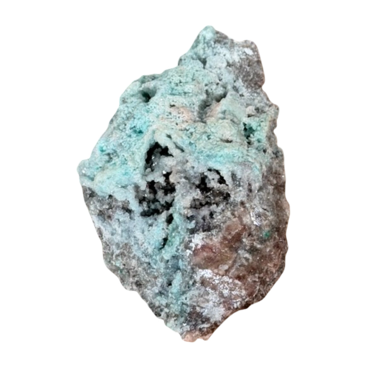 Calcite with copper minerals (C) — natural, Mexico