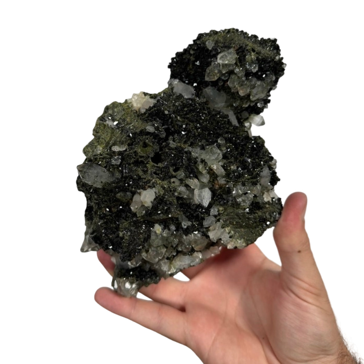 Epidote with quartz (D) — natural, Turkey