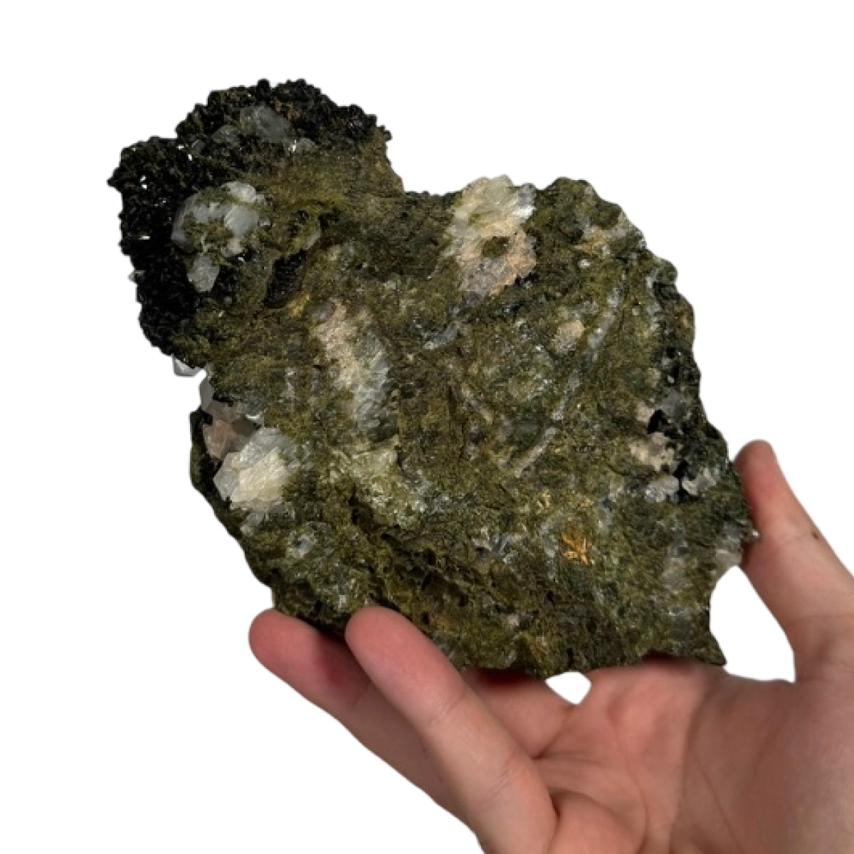 Epidote with quartz (D) — natural, Turkey