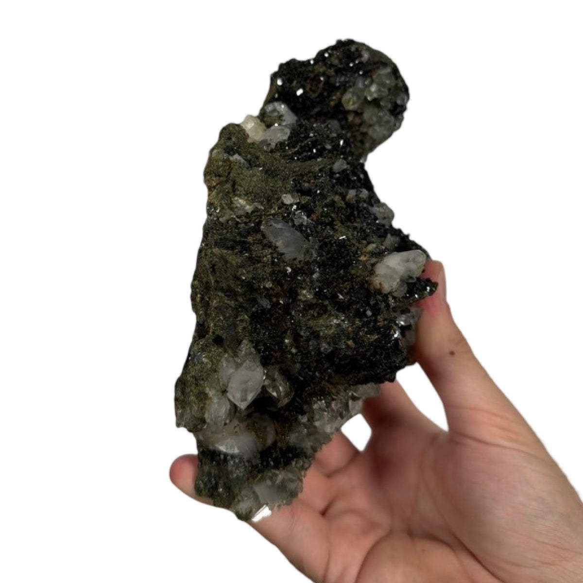 Epidote with quartz (D) — natural, Turkey