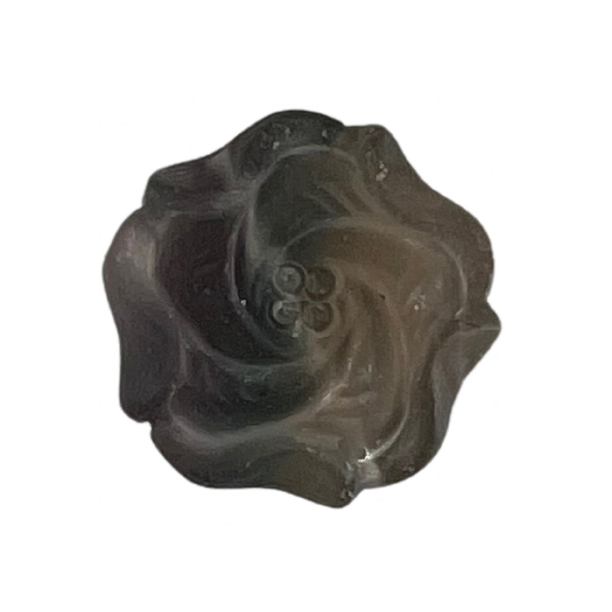Fluorite flower (drilled) — natural, China