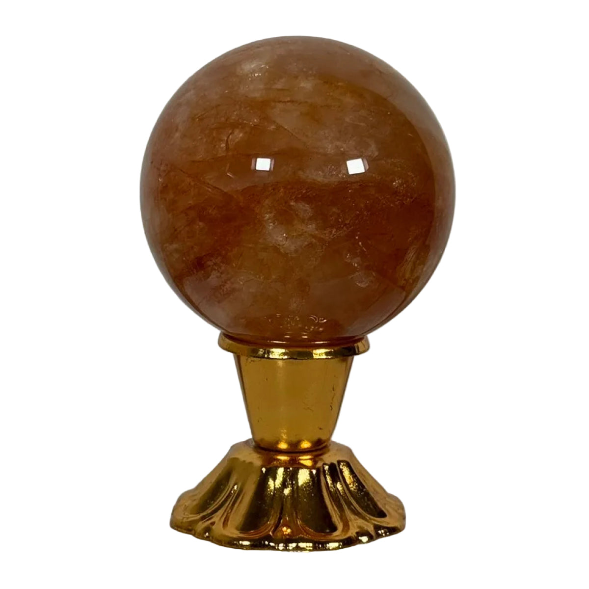 Golden healer quartz sphere (A) — natural, Brazil