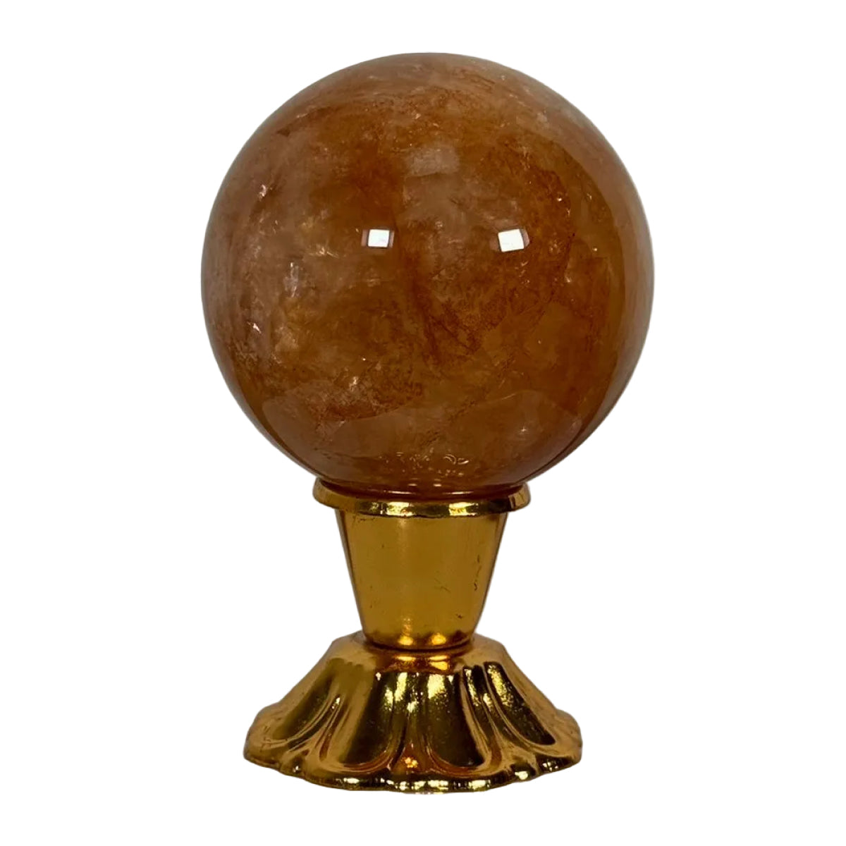 Golden healer quartz sphere (A) — natural, Brazil
