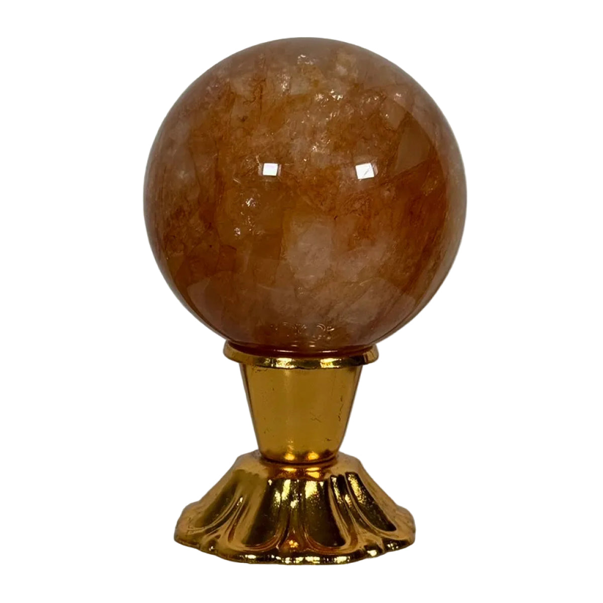 Golden healer quartz sphere (A) — natural, Brazil