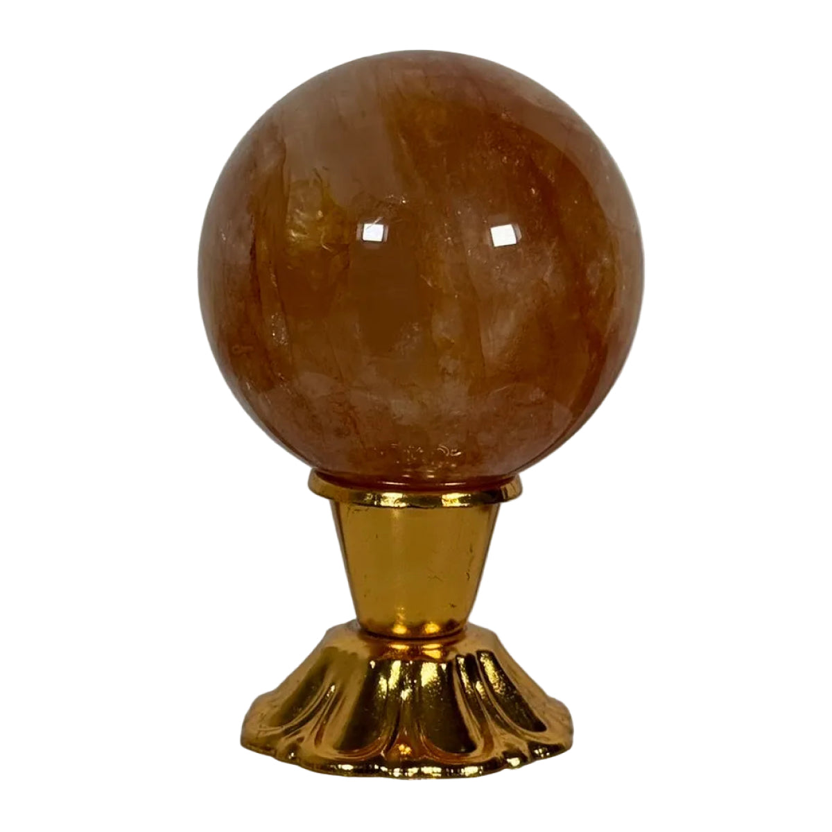Golden healer quartz sphere (A) — natural, Brazil