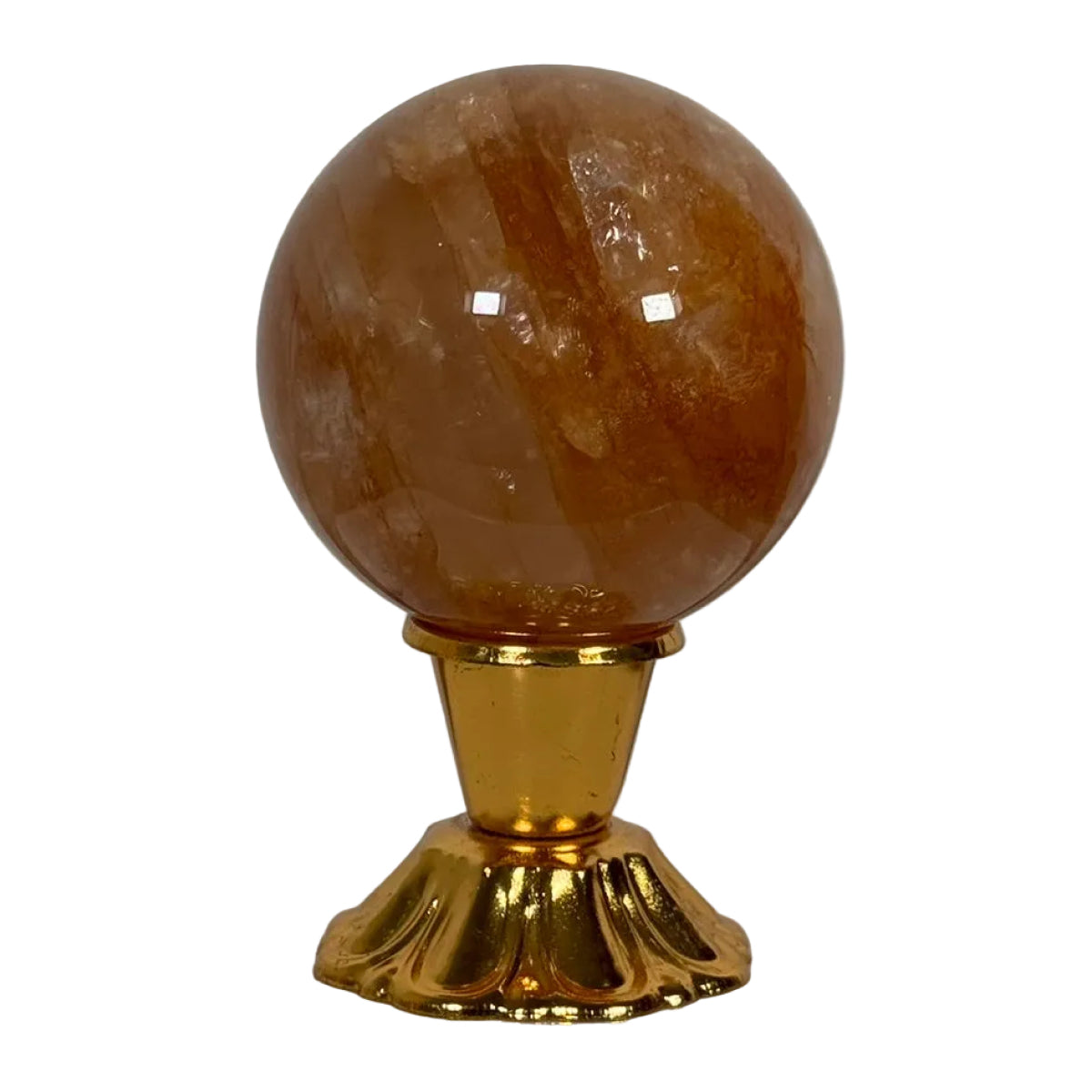 Golden healer quartz sphere (A) — natural, Brazil