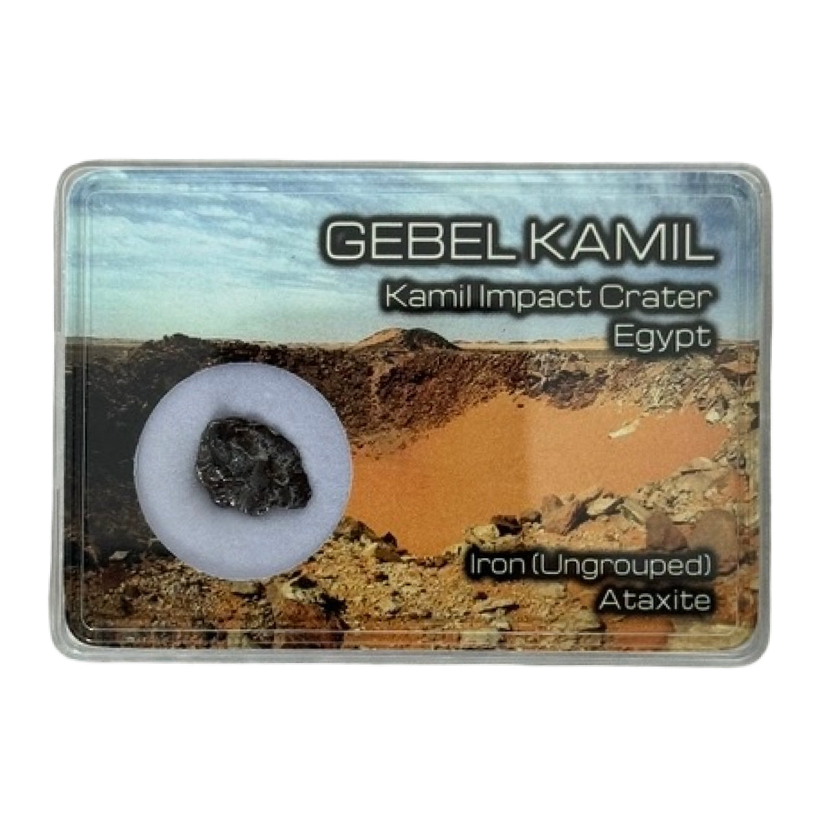 Iron meteorite fragment (B) — Gebel Kamil, Egypt