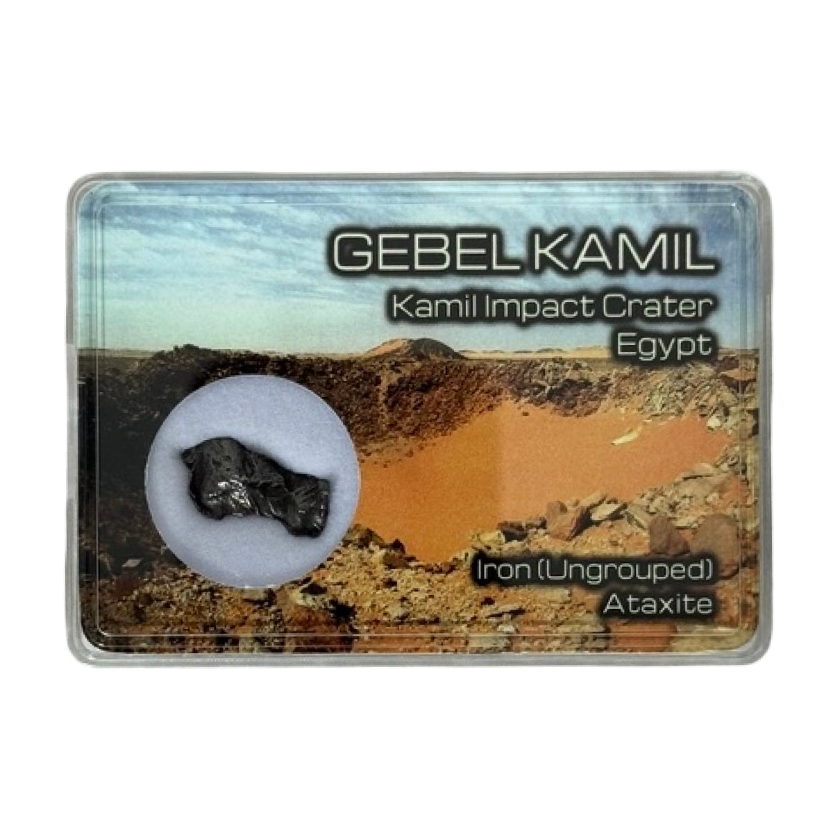 Iron meteorite fragment (C) — Gebel Kamil, Egypt