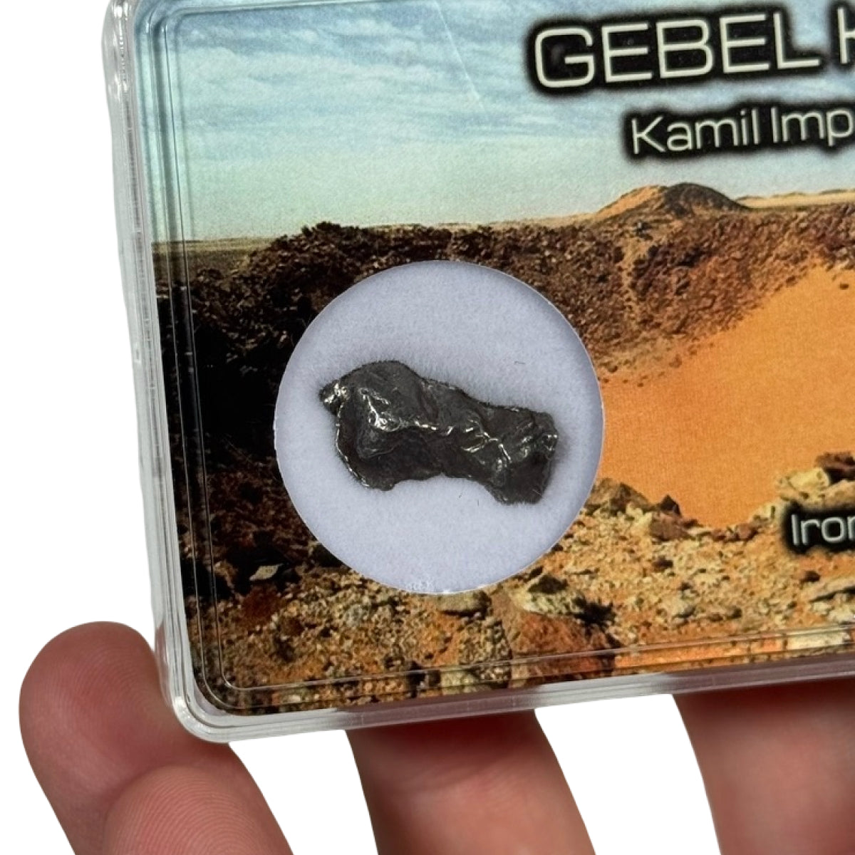 Iron meteorite fragment (C) — Gebel Kamil, Egypt