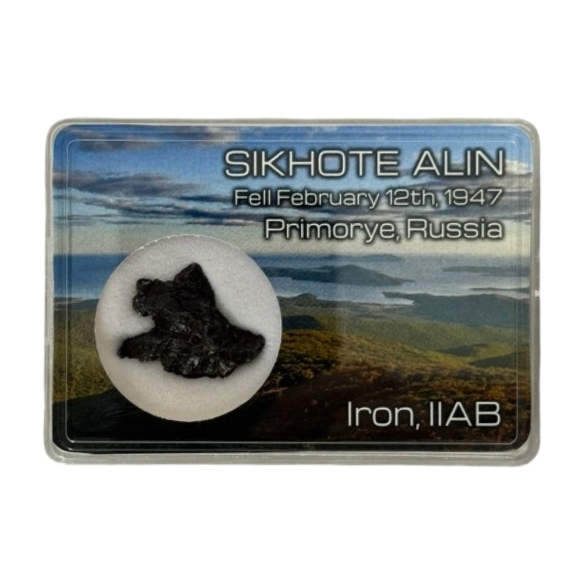 Iron meteorite shrapnel (A) — Sikhote-Alin, Russia