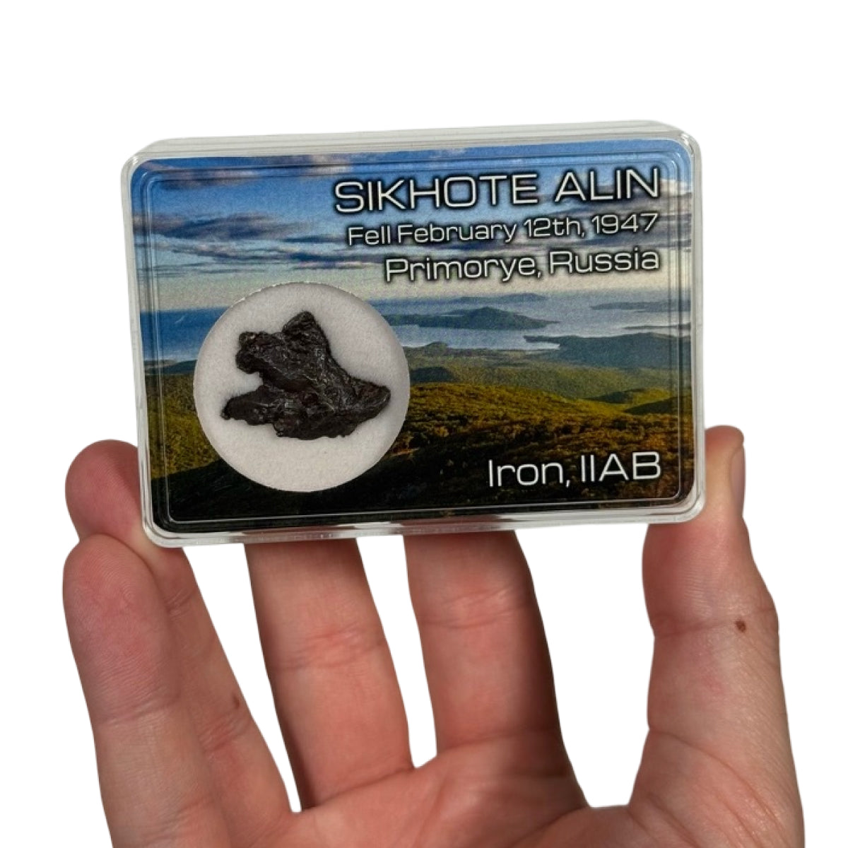 Iron meteorite shrapnel (A) — Sikhote-Alin, Russia