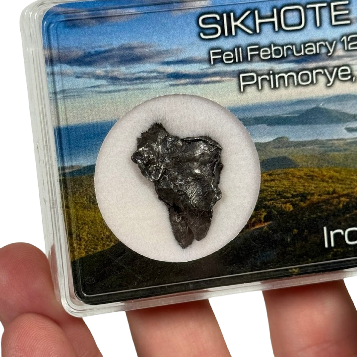Iron meteorite shrapnel (C) — Sikhote-Alin, Russia