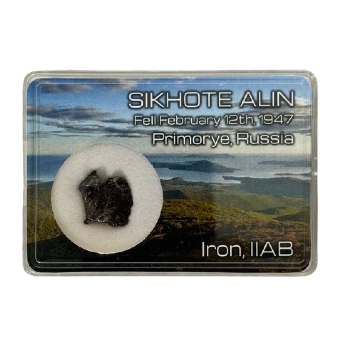 Iron meteorite shrapnel (D) — Sikhote-Alin, Russia