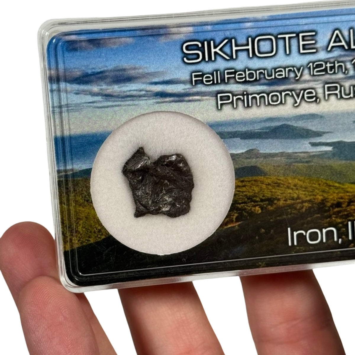 Iron meteorite shrapnel (D) — Sikhote-Alin, Russia