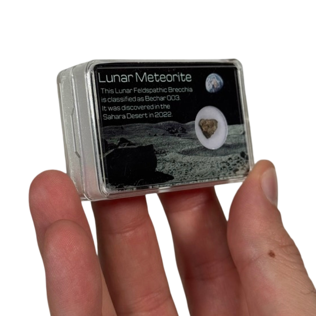 Lunar meteorite fragment (B) — Bechar 003, Algeria