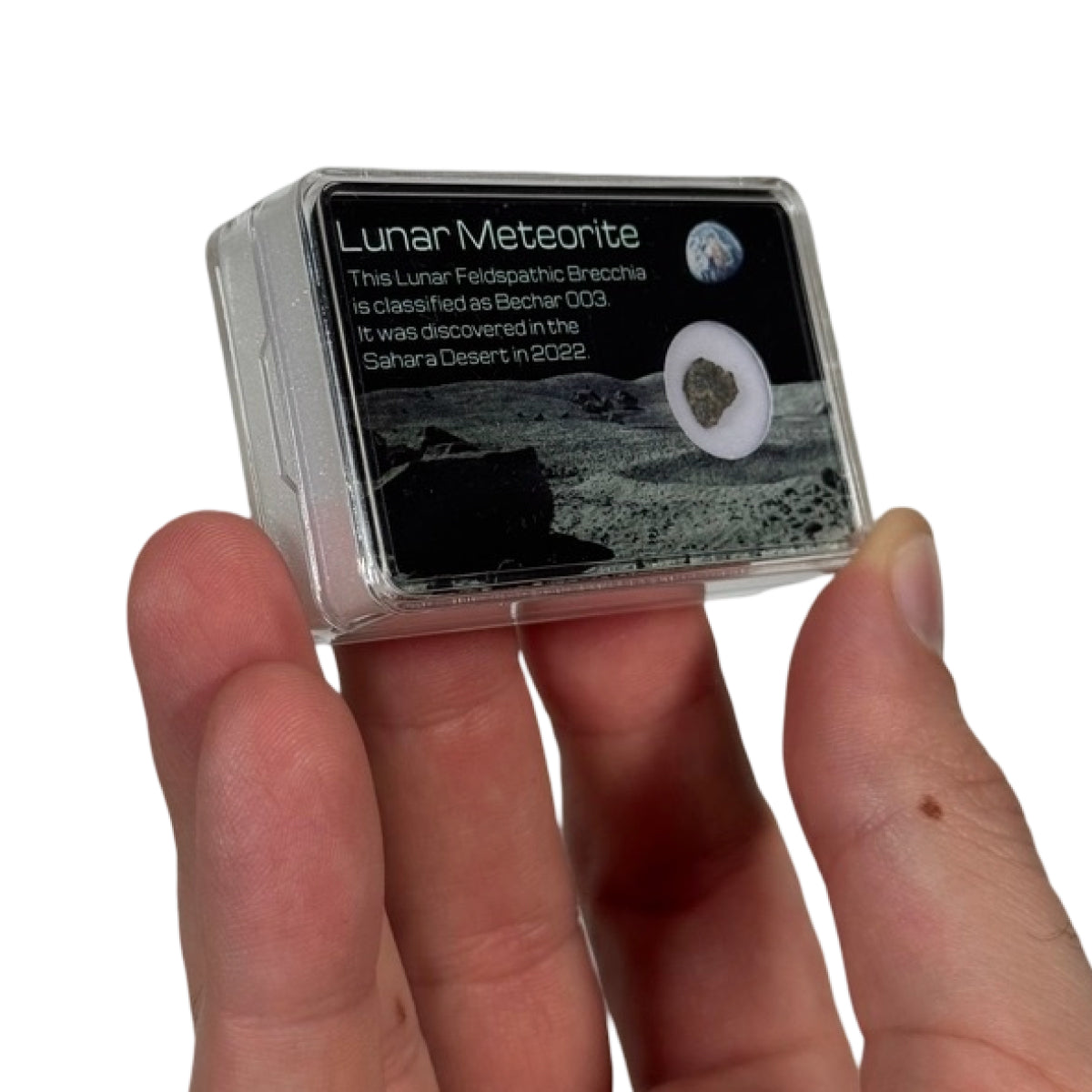 Lunar meteorite fragment (C) — Bechar 003, Algeria