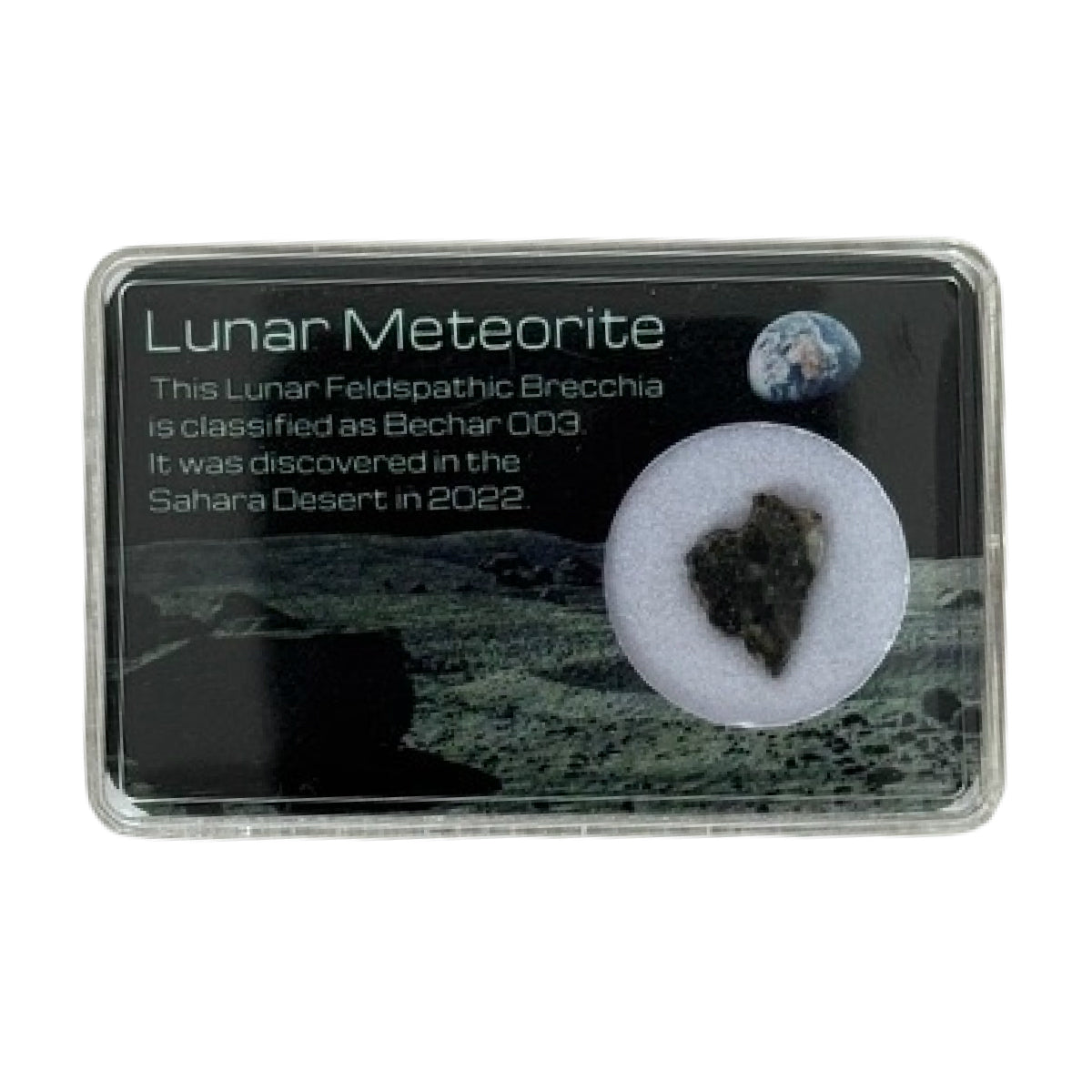 Lunar meteorite slice (B) — Bechar 003, Algeria