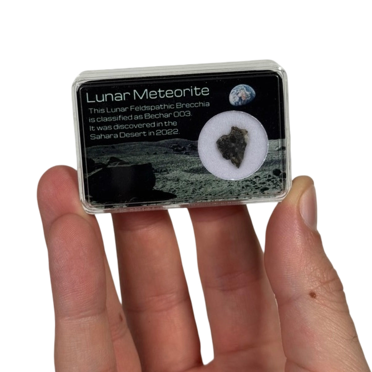 Lunar meteorite slice (B) — Bechar 003, Algeria