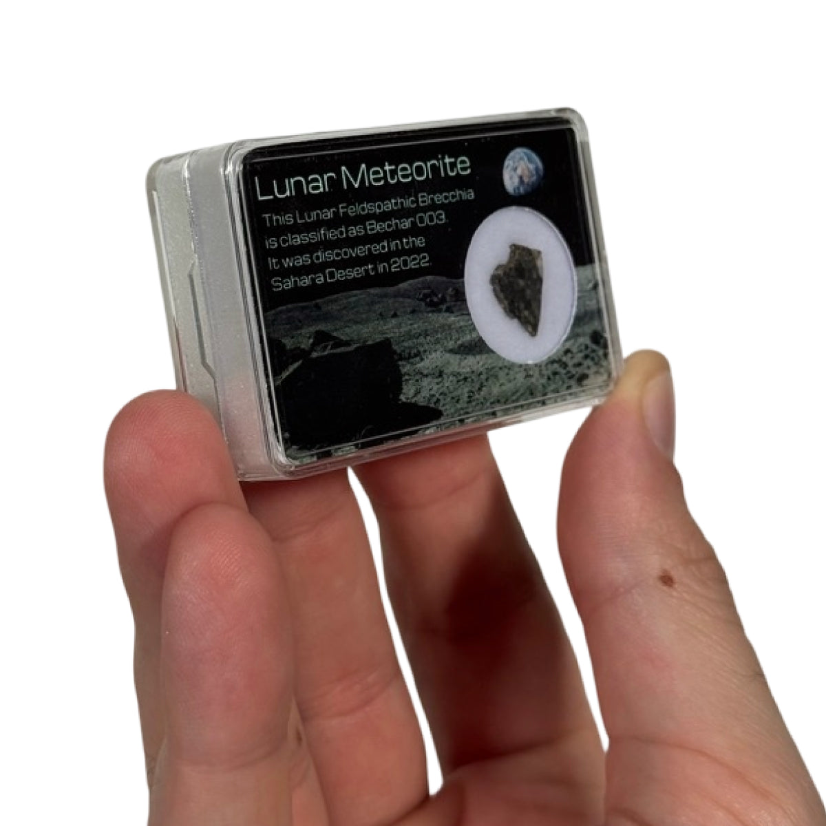 Lunar meteorite slice (B) — Bechar 003, Algeria