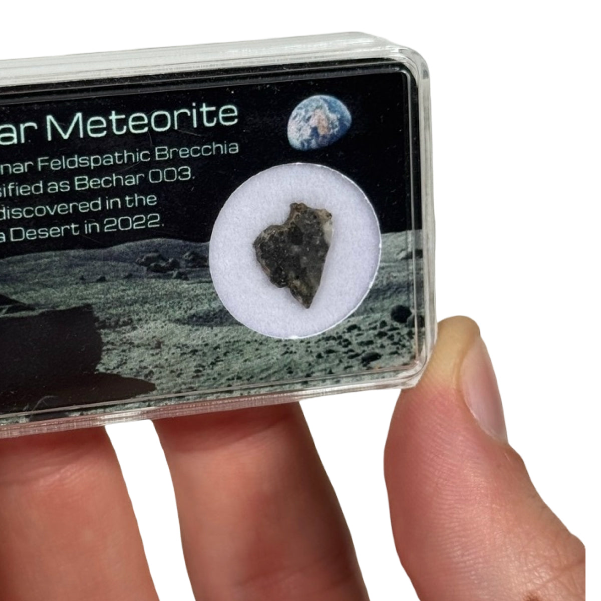 Lunar meteorite slice (B) — Bechar 003, Algeria