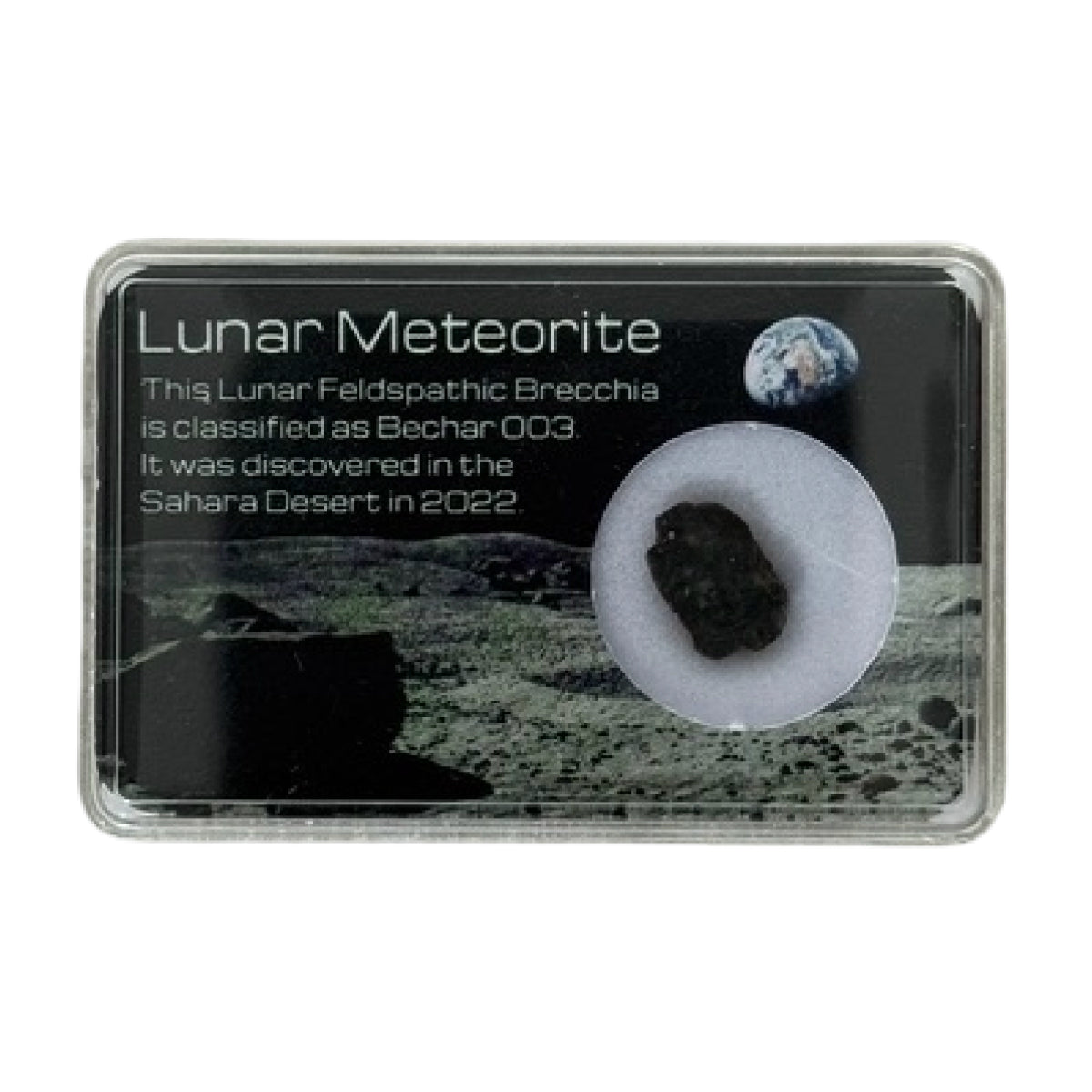 Lunar meteorite slice (D) — Bechar 003, Algeria