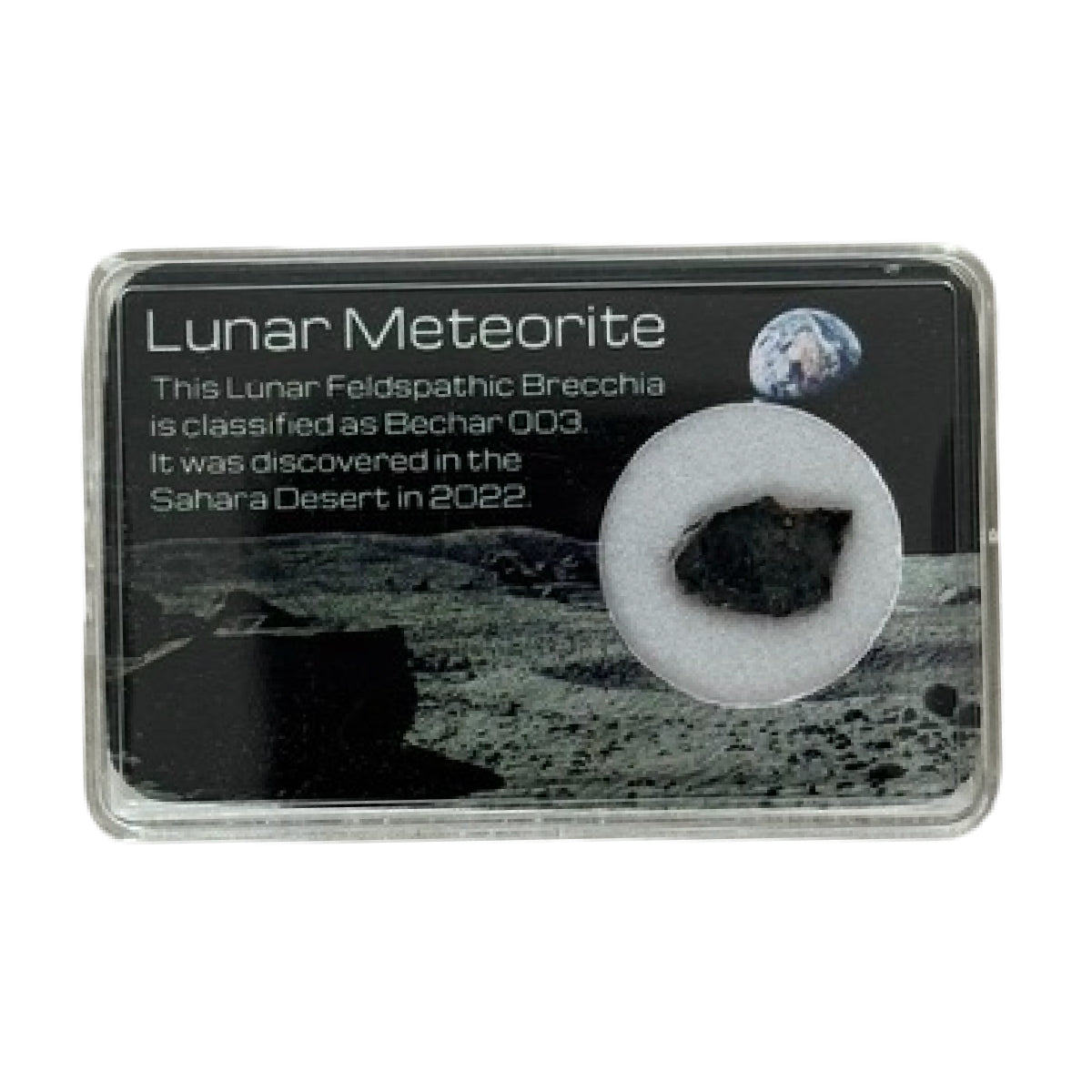 Lunar meteorite slice (E) — Bechar 003, Algeria