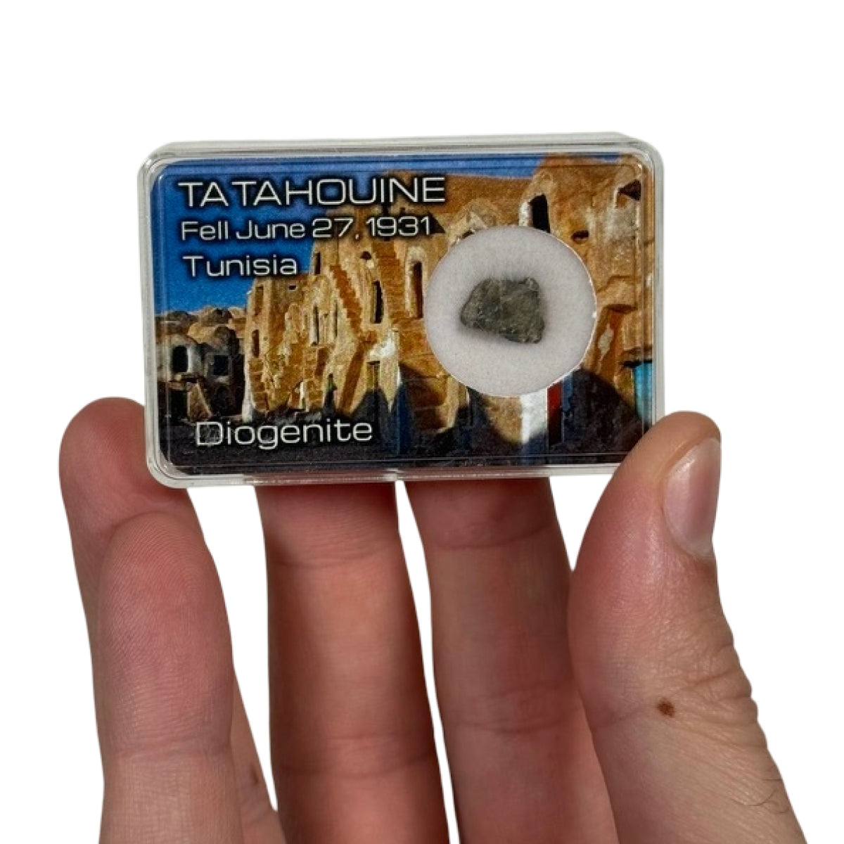 Diogenite meteorite fragment (A) — Tatahouine, Tunisia