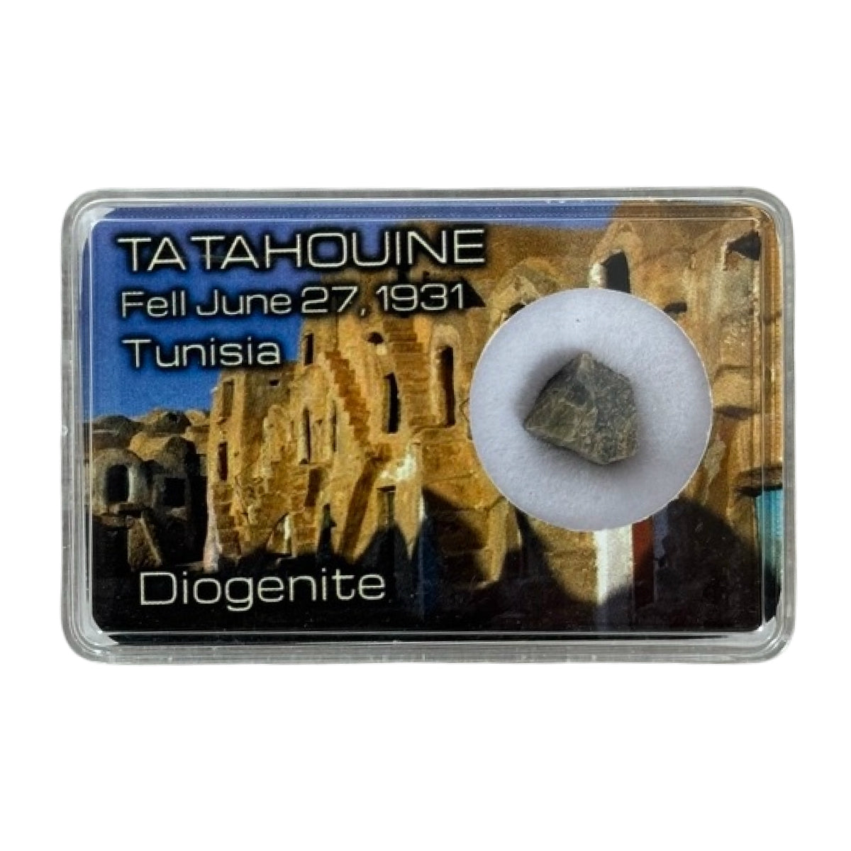 Diogenite meteorite fragment (C) — Tatahouine, Tunisia