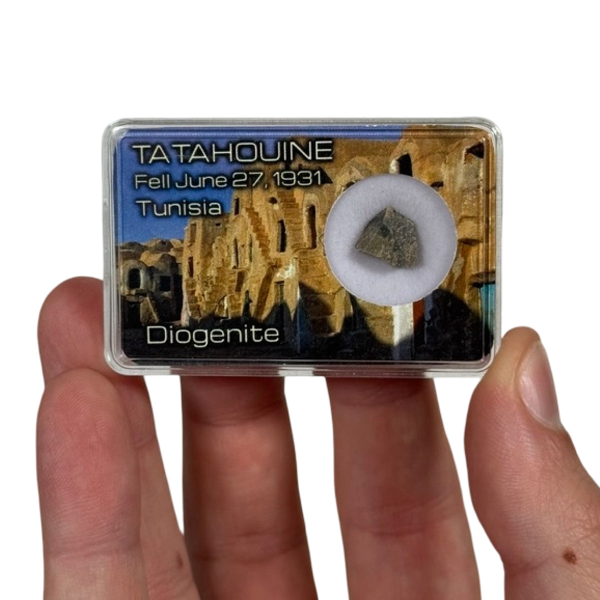 Diogenite meteorite fragment (C) — Tatahouine, Tunisia