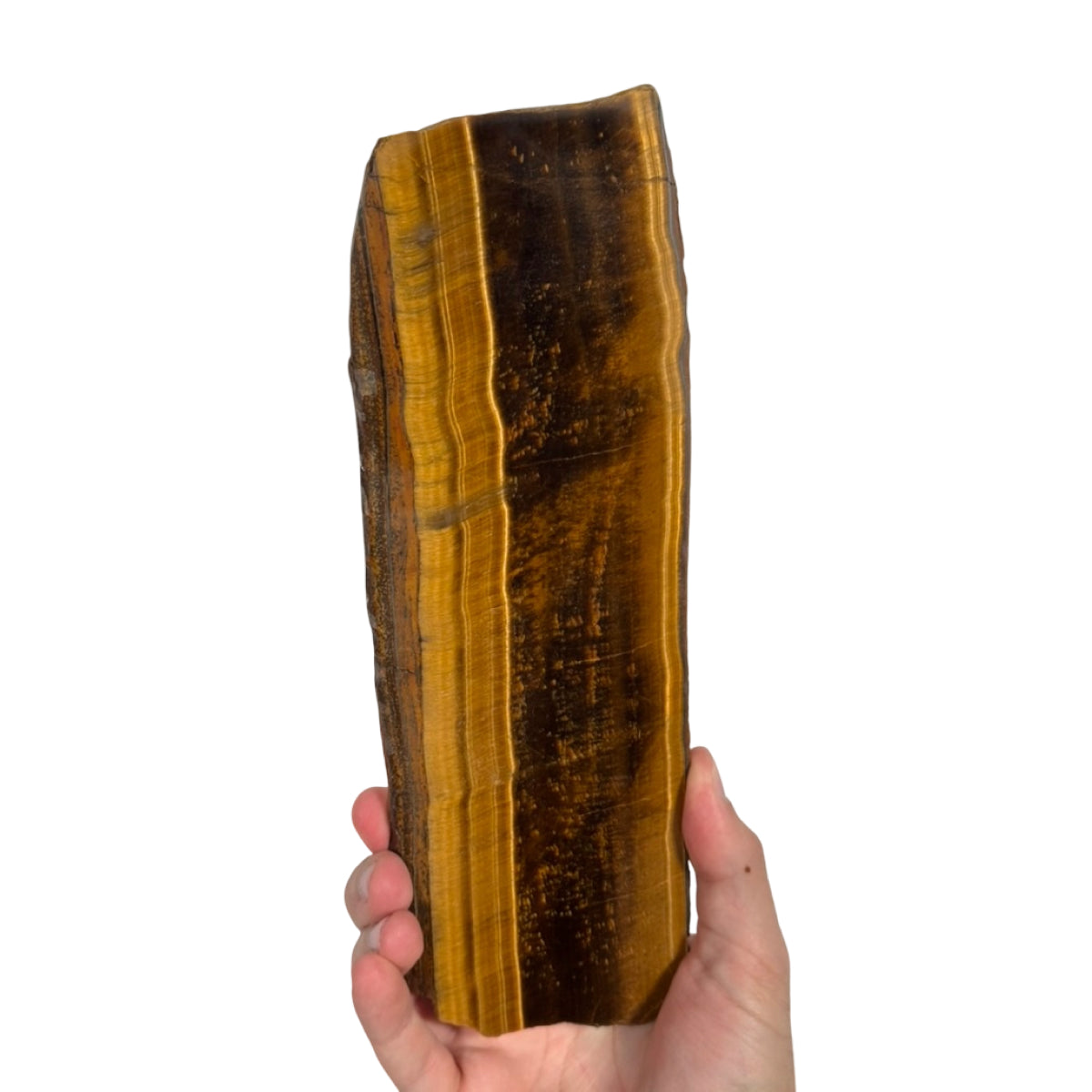 Tiger's eye slab (B) — natural, South Africa