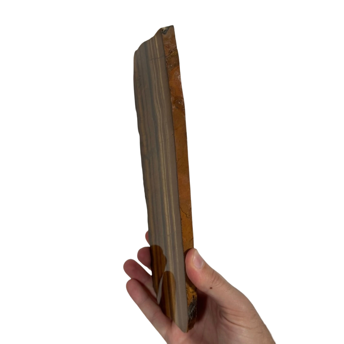 Tiger's eye slab (B) — natural, South Africa