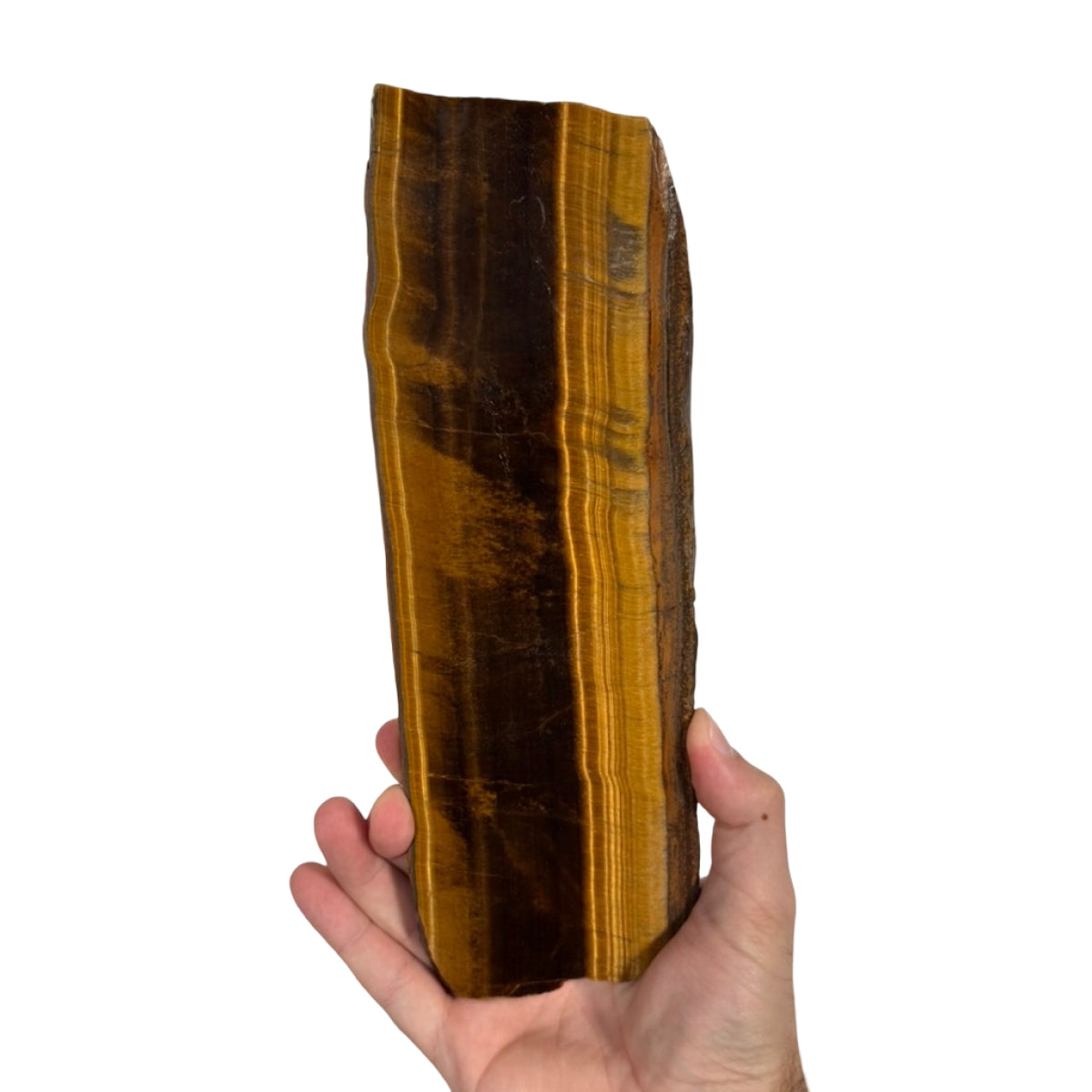 Tiger's eye slab (B) — natural, South Africa
